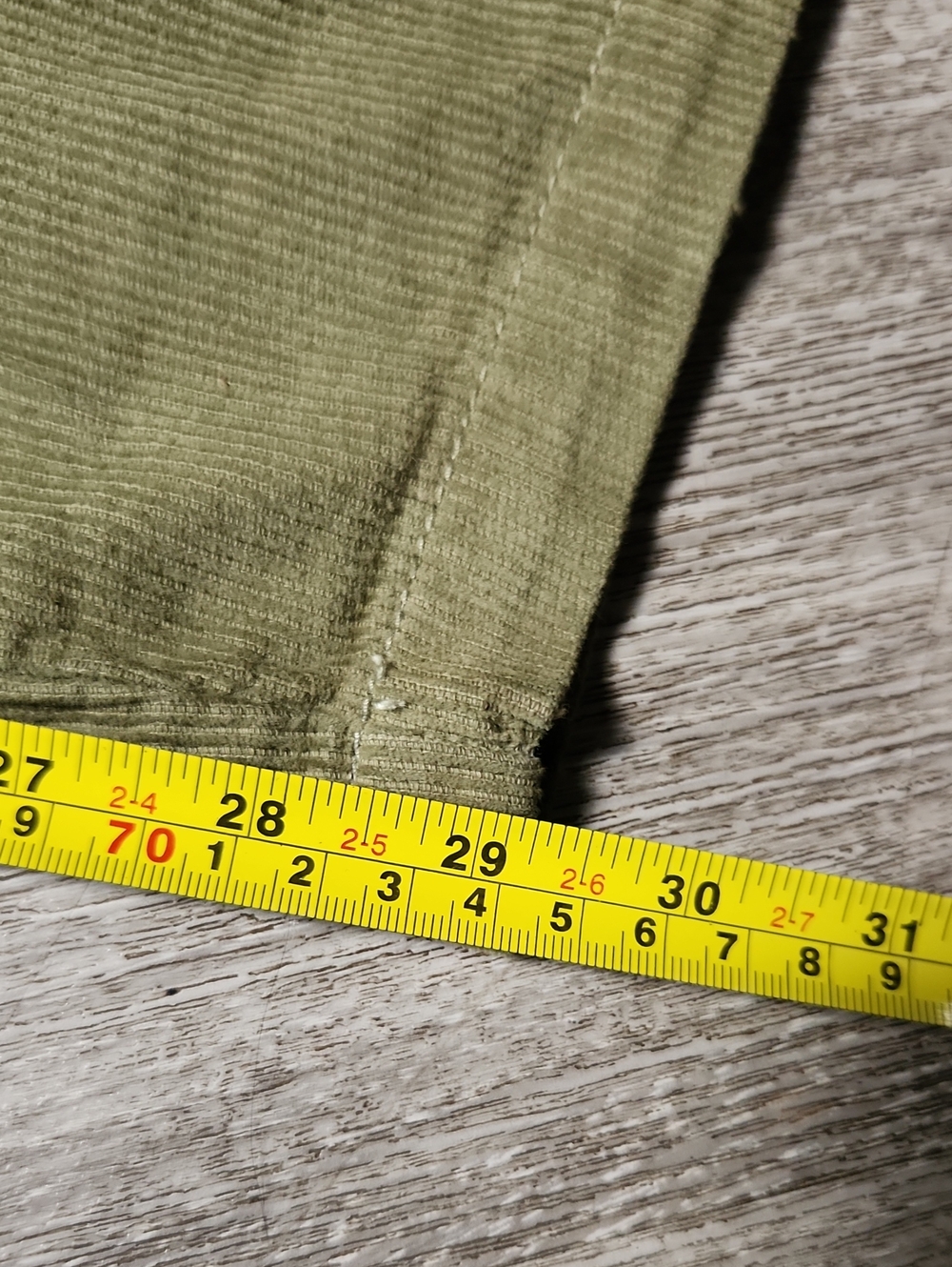 Cotton On Men's Olive Green Corduroy Drawstring Pants - Picture 4 of 5